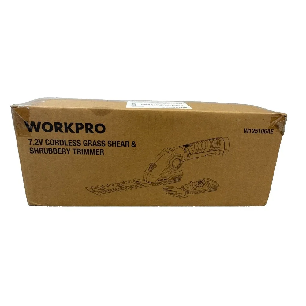 WORKPRO Cordless Grass Shear & Shrubbery Trimmer -2 in 1 Handheld 7.2V W125106AE